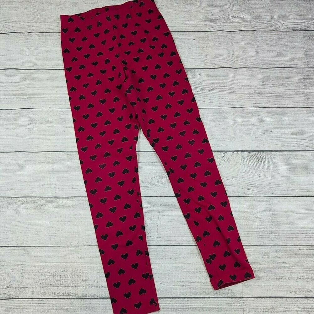 12 Primary Navy Heart Leggings